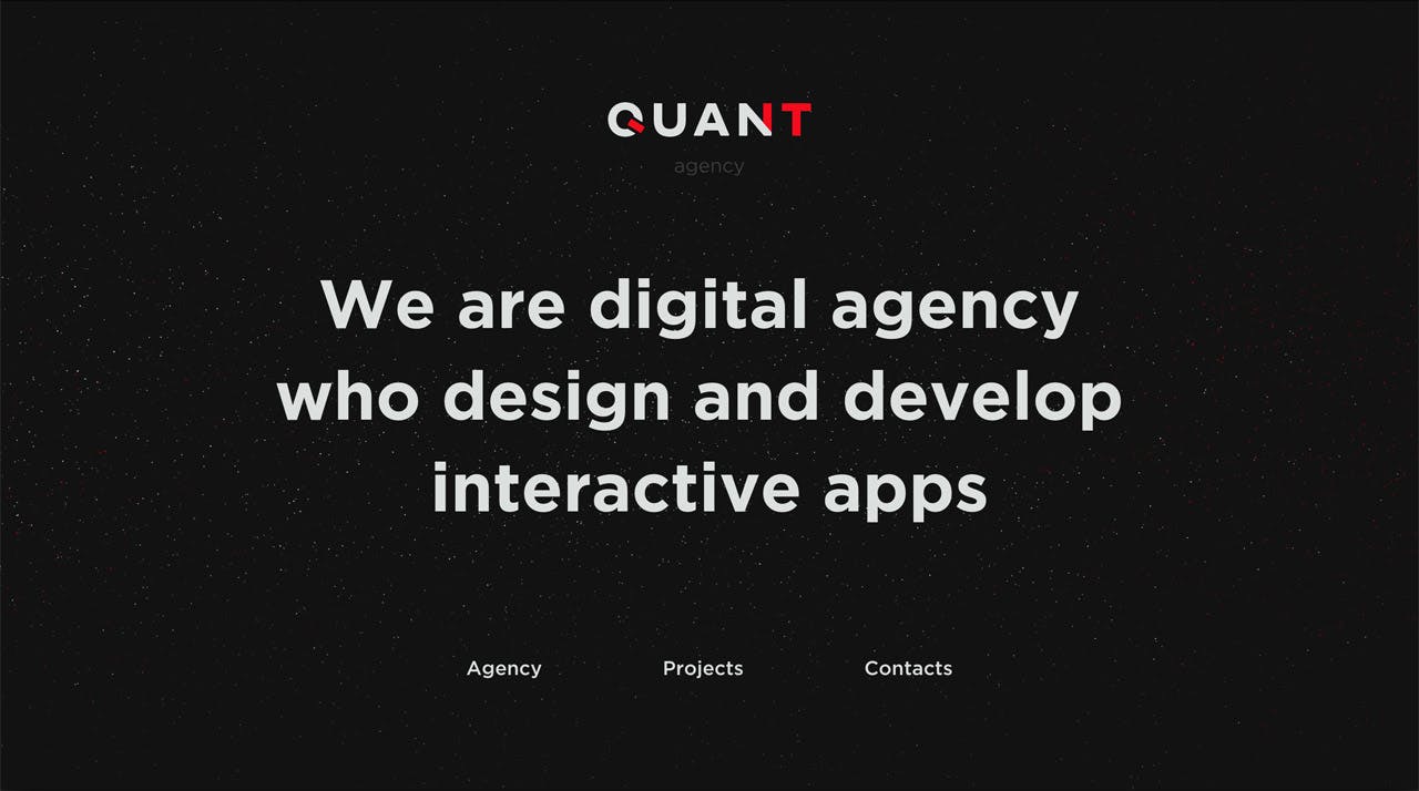 The Quant Agency Website Screenshot