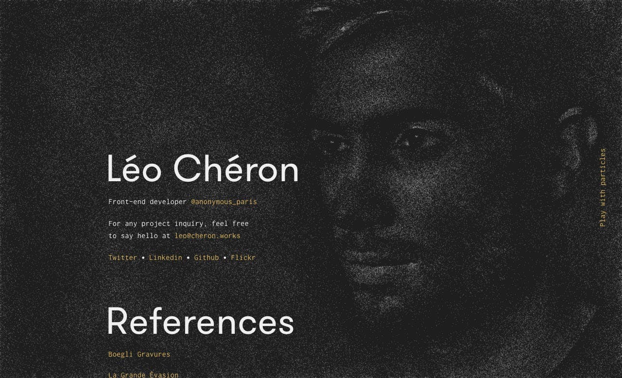 Léo Chéron Website Screenshot