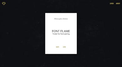 Font Flame Thumbnail Preview