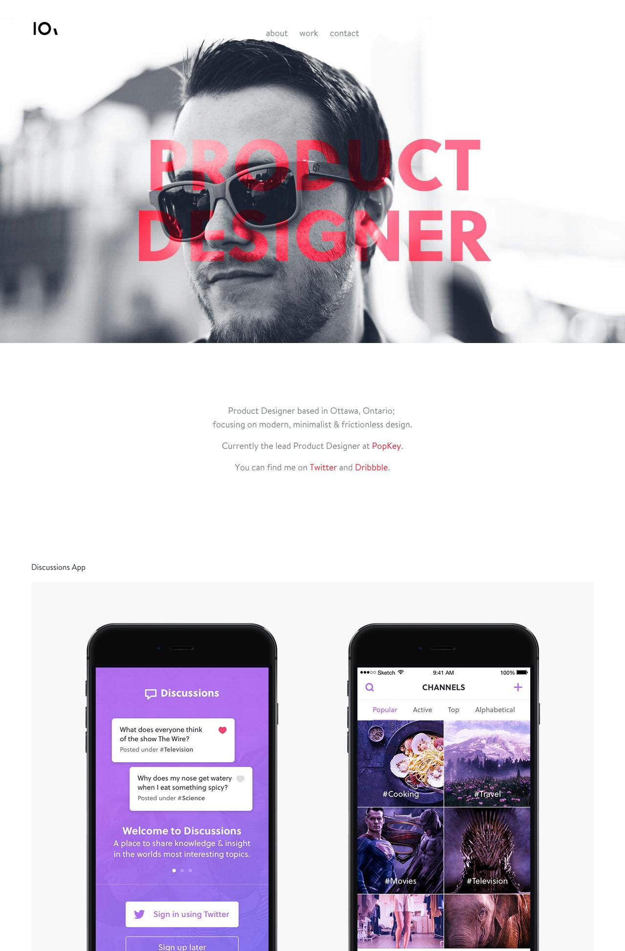 Ryan Johnson Website Screenshot