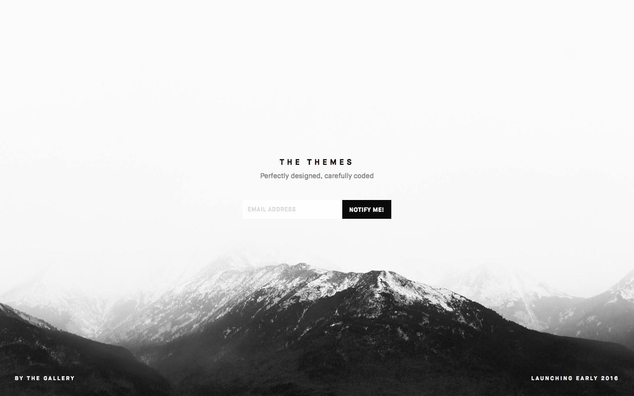 The Themes Website Screenshot