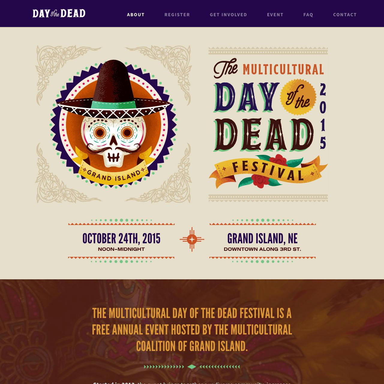 Day of the Dead Website Screenshot