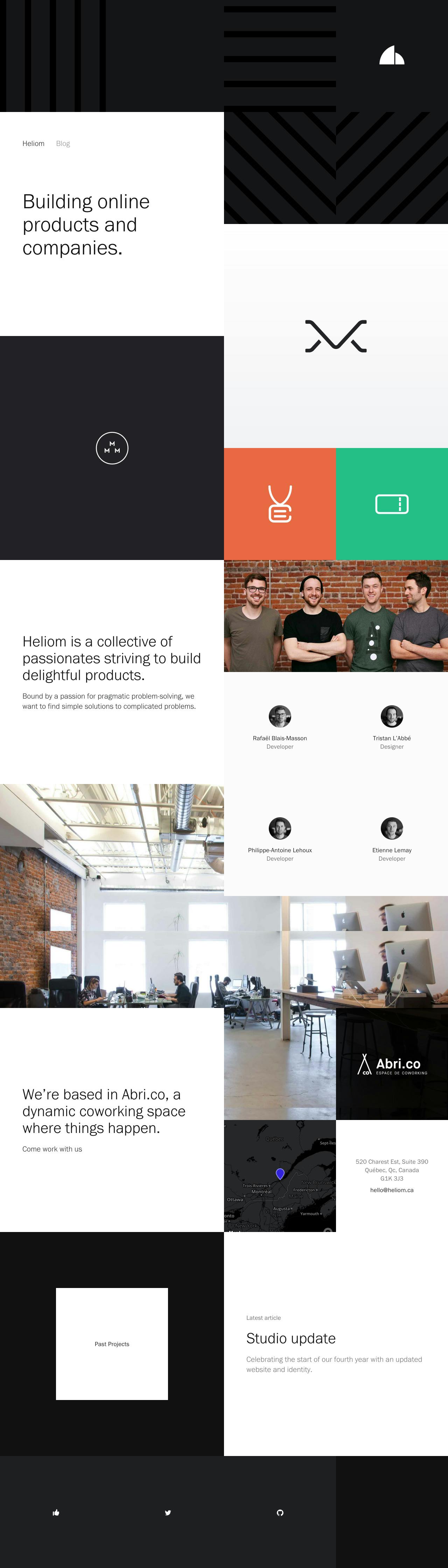 Heliom Website Screenshot