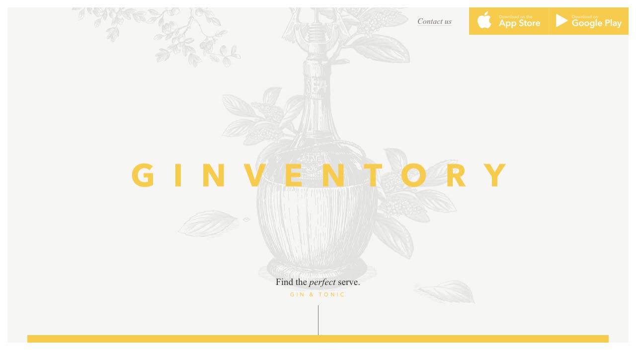 Ginventory Website Screenshot