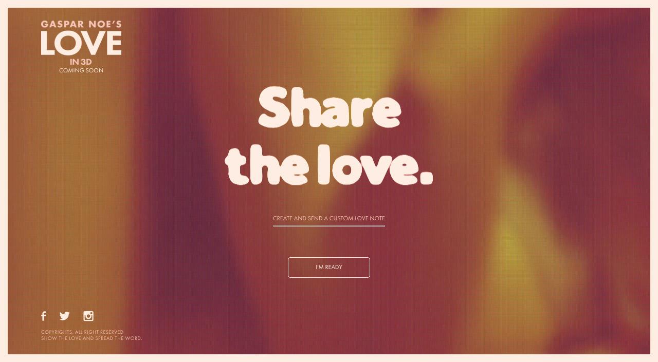 Let’s Make LOVE - One Page Website Award