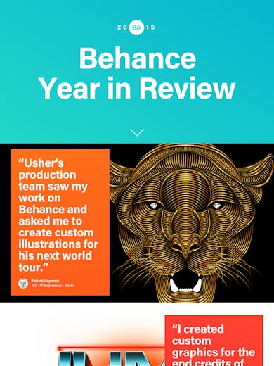 Behance 2015 Year in Review Thumbnail Preview