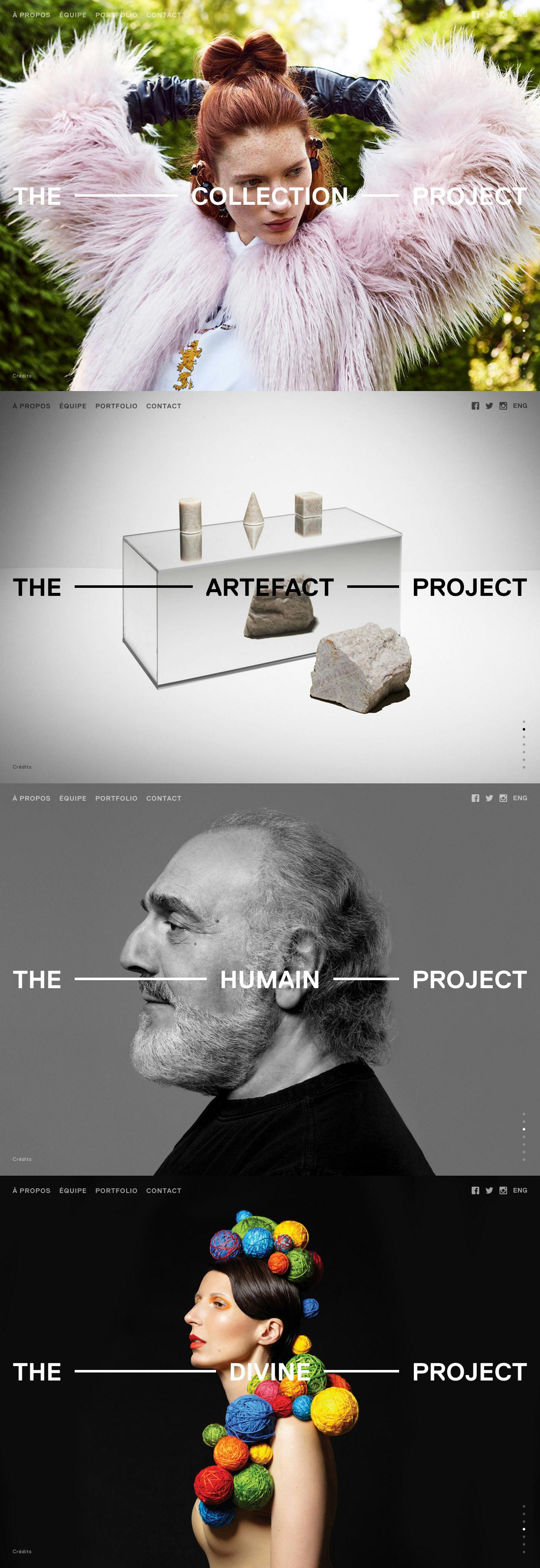 The — Project Website Screenshot