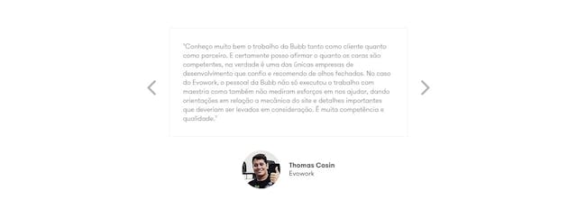 Bubb Web Studio Testimonial Slider Preview
