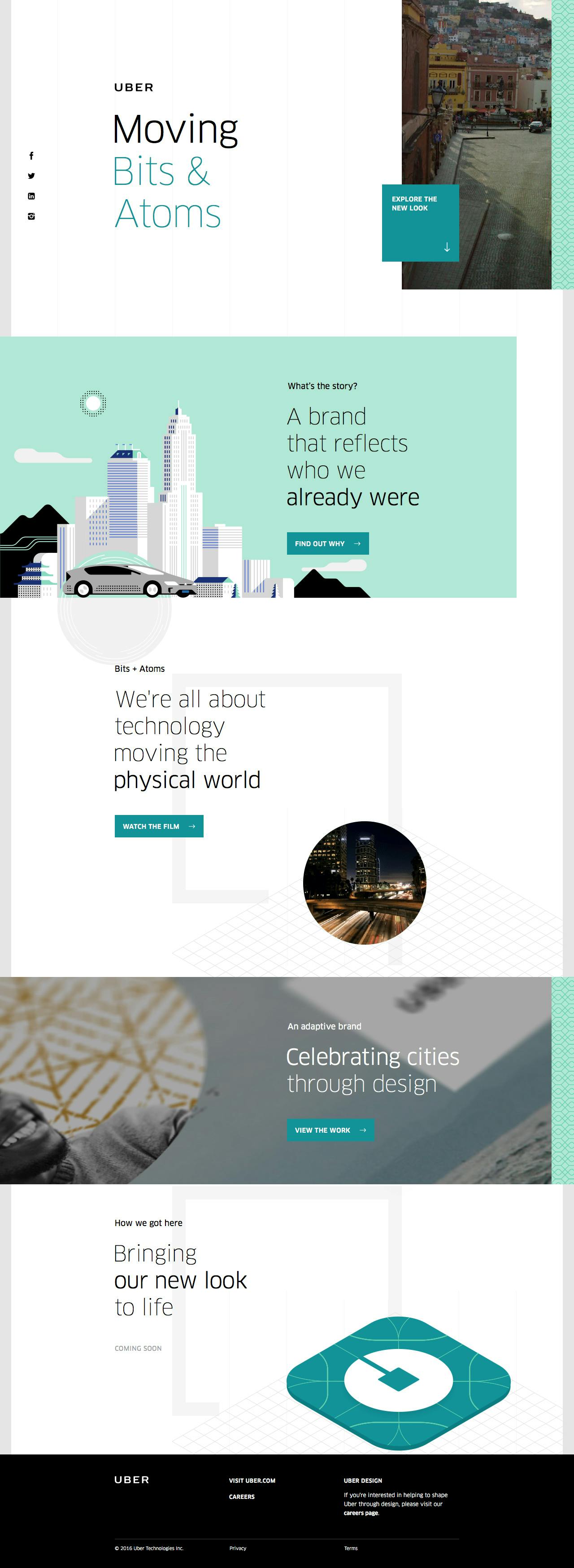 Uber Brand Experience Website Screenshot