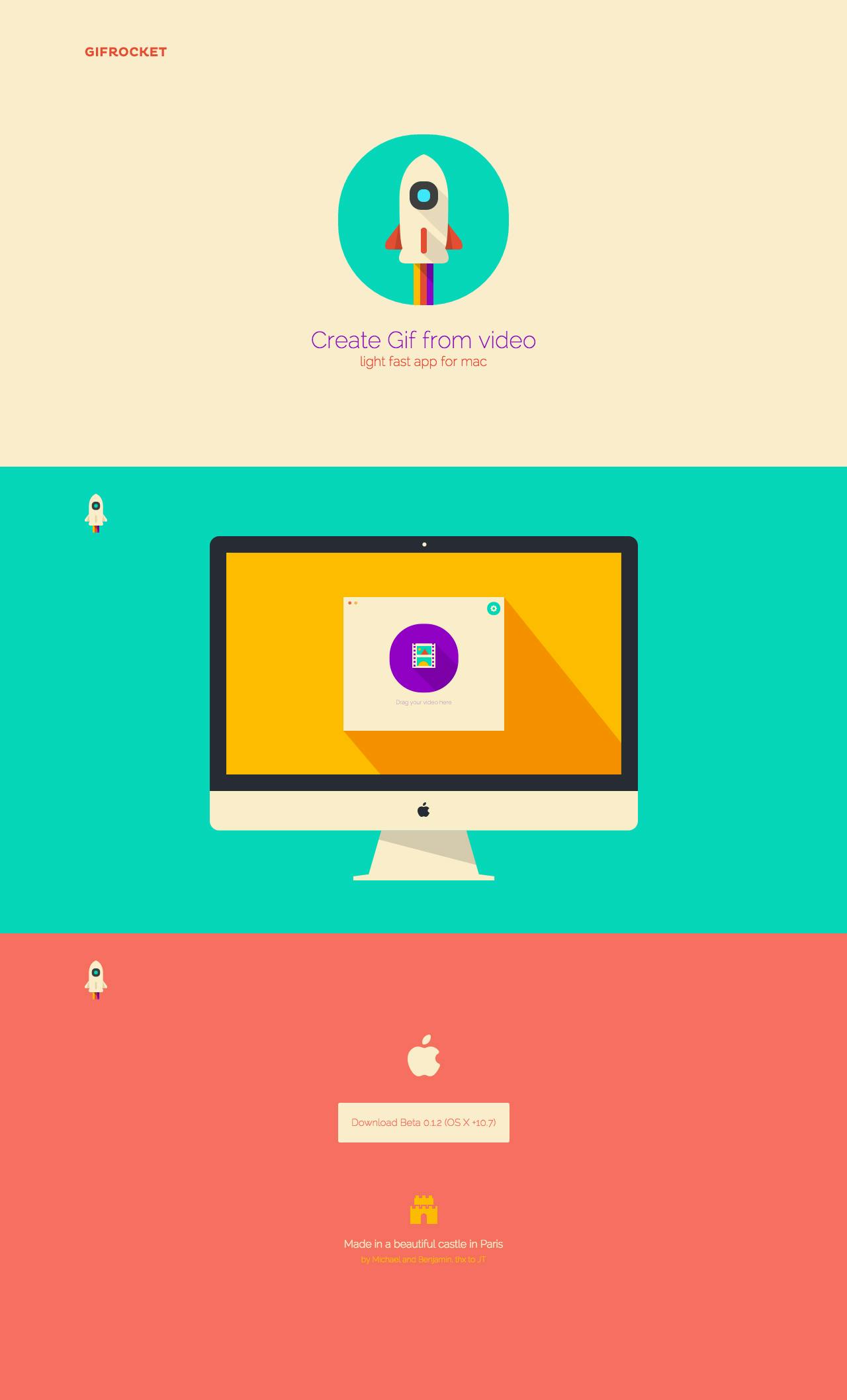 Gifrocket Website Screenshot