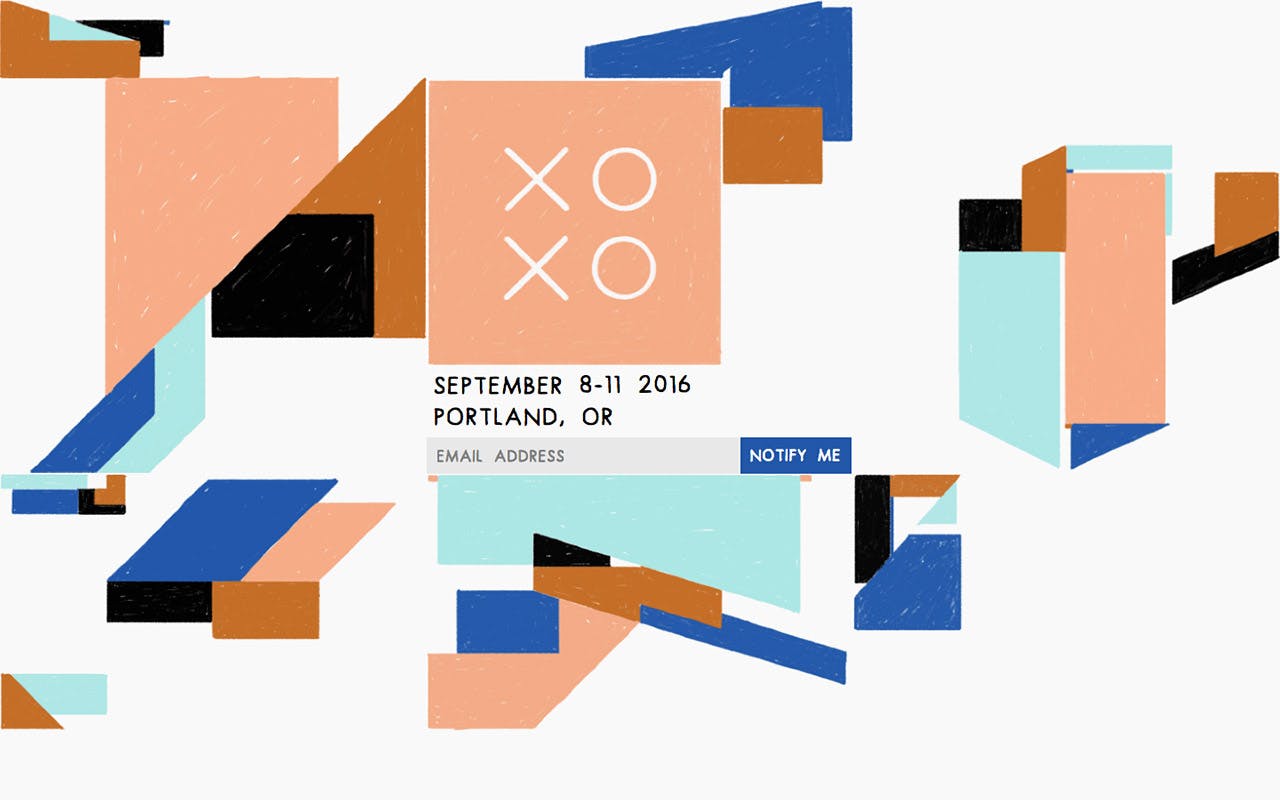 XOXO 2016 Website Screenshot