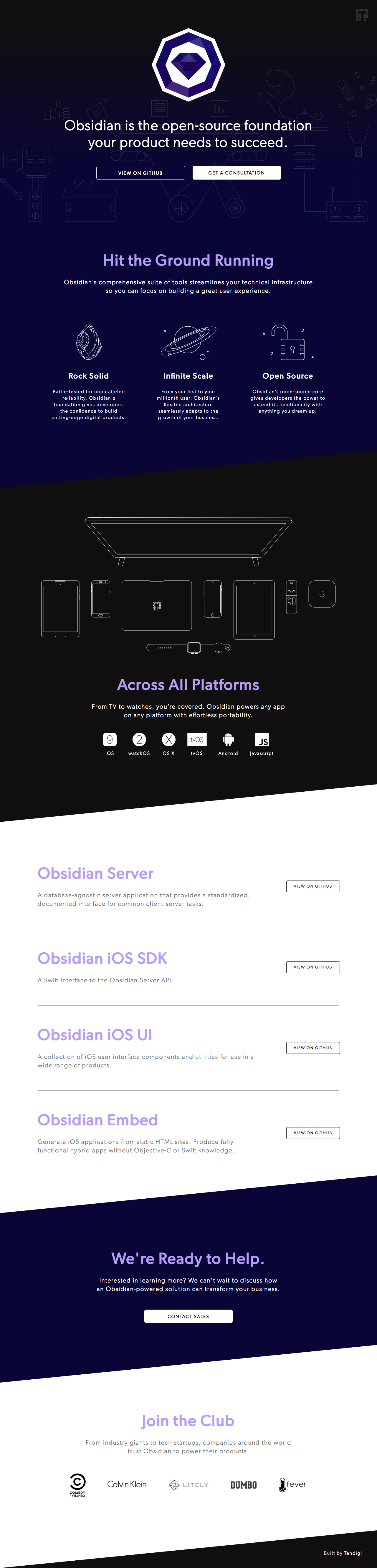 Obsidian Website Screenshot