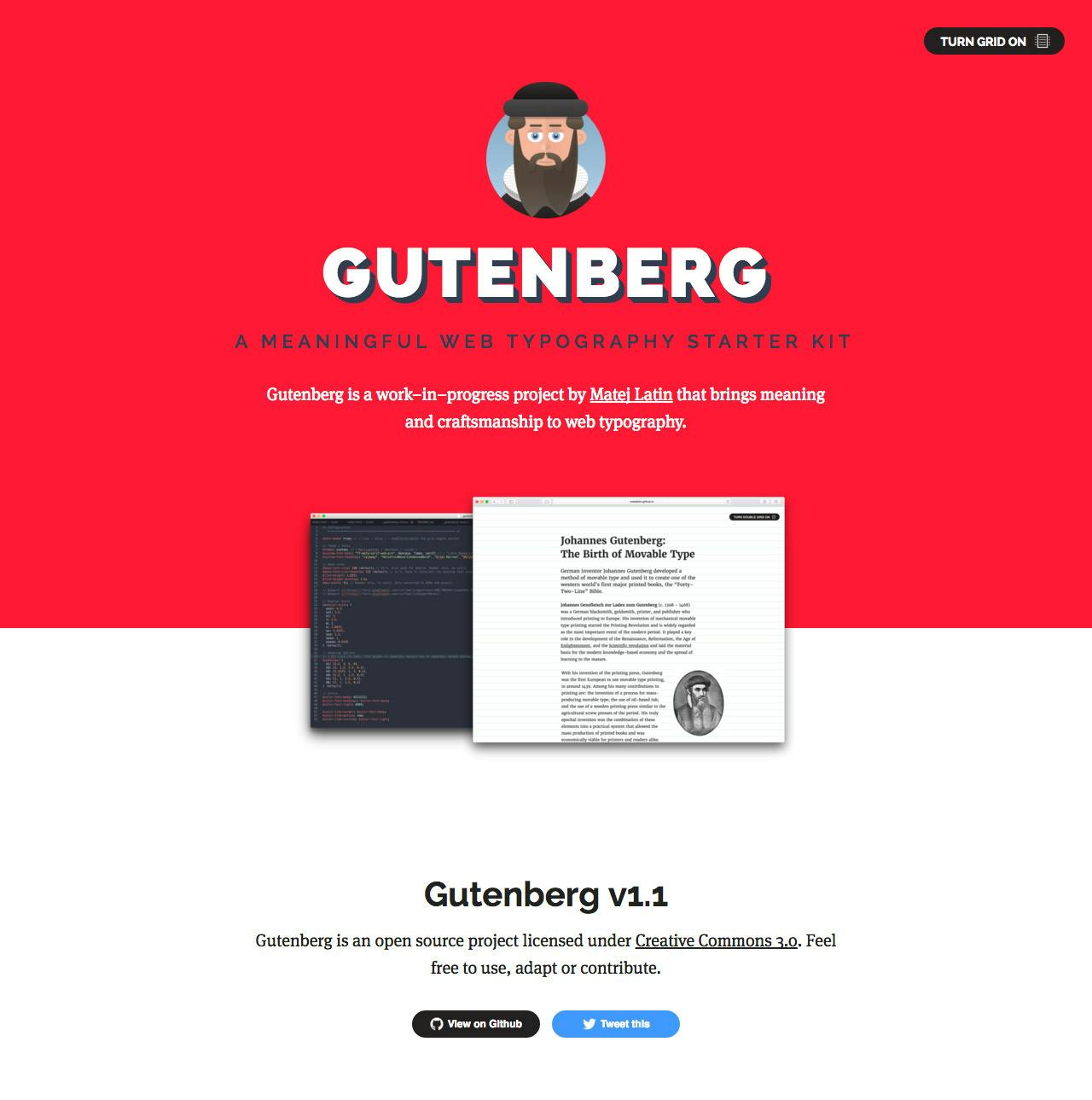 Gutenberg Website Screenshot