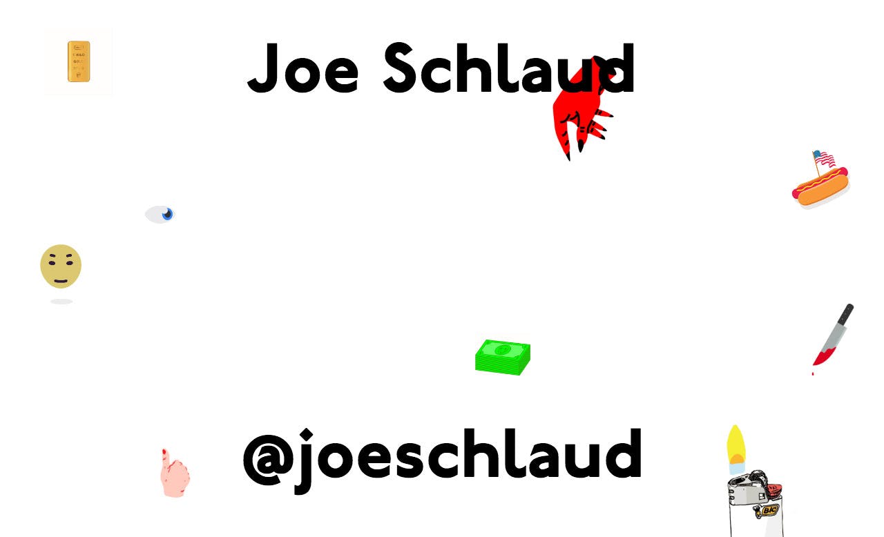 Joe Schlaud Website Screenshot