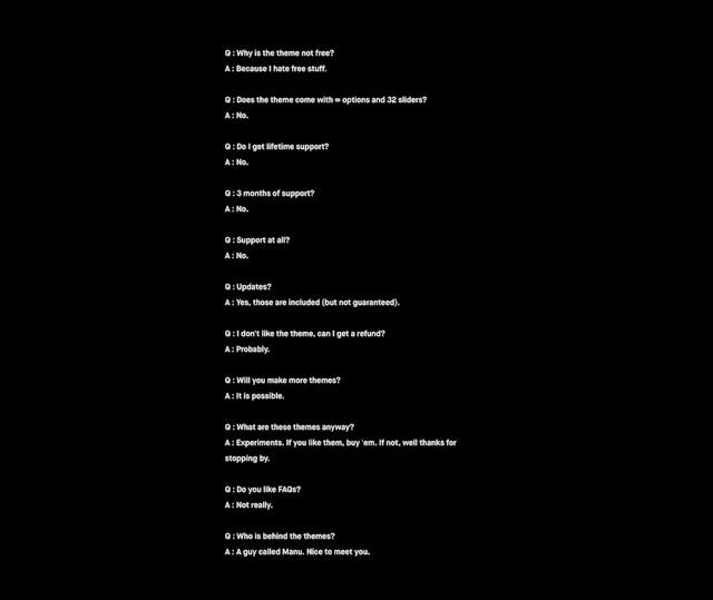 The Themes FAQ Grid Preview