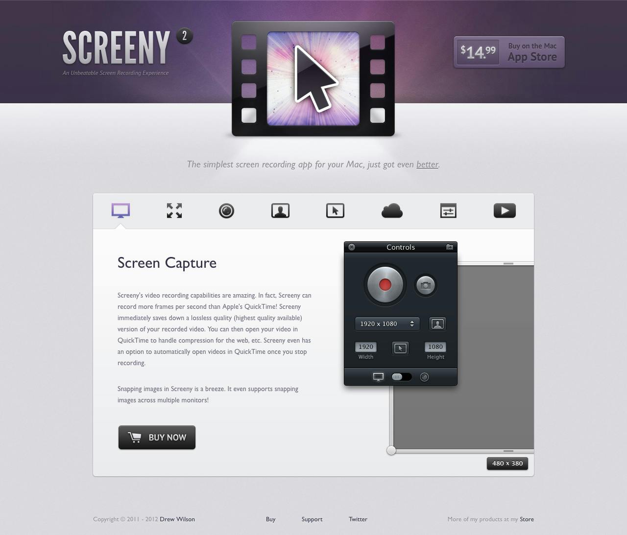 Screeny Website Screenshot