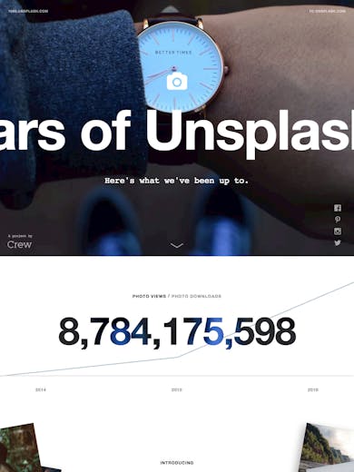 3 Years of Unsplash Thumbnail Preview
