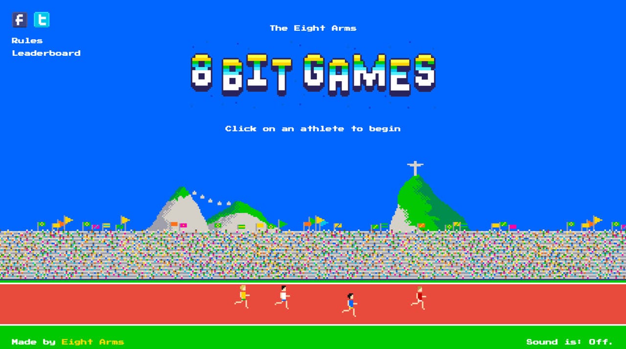 The Eight Arms 8-bit Games Website Screenshot