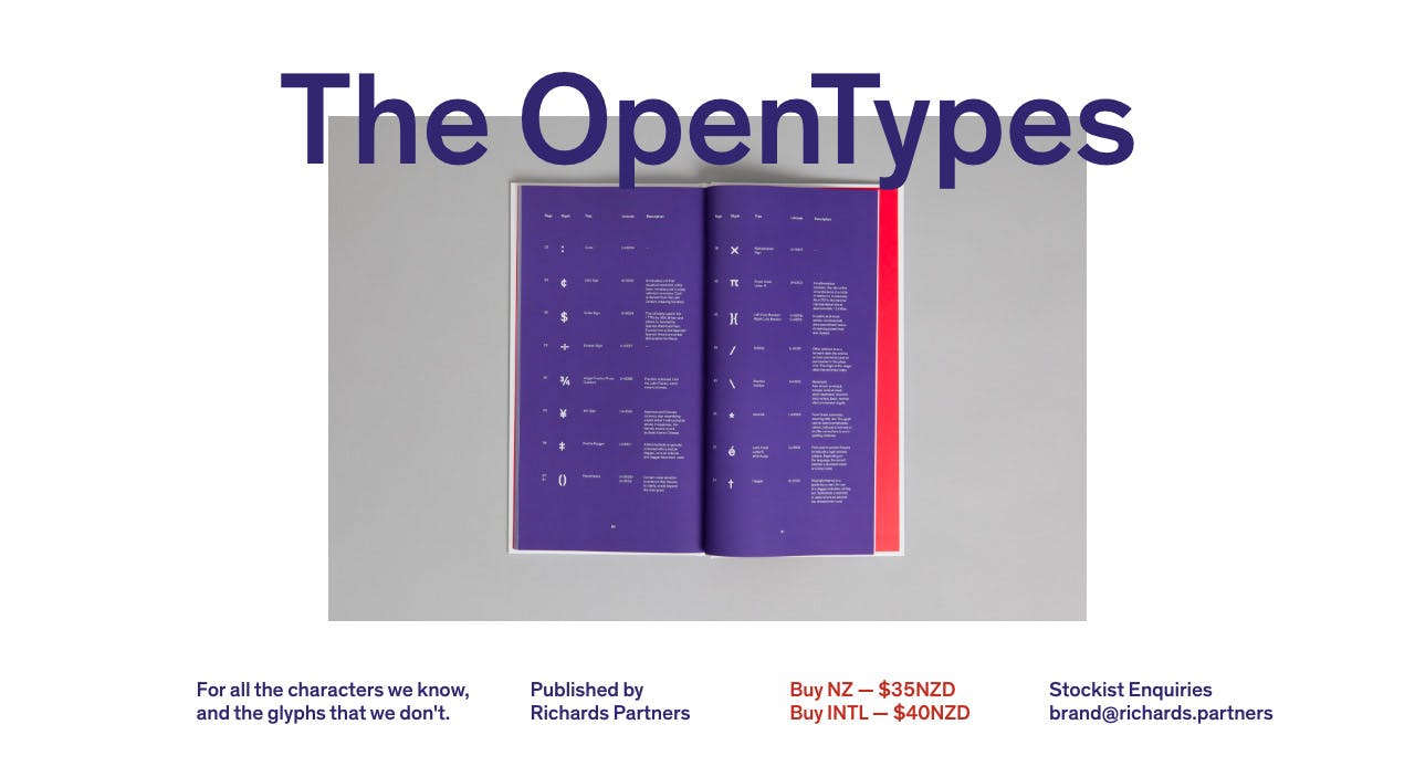 The OpenTypes Website Screenshot