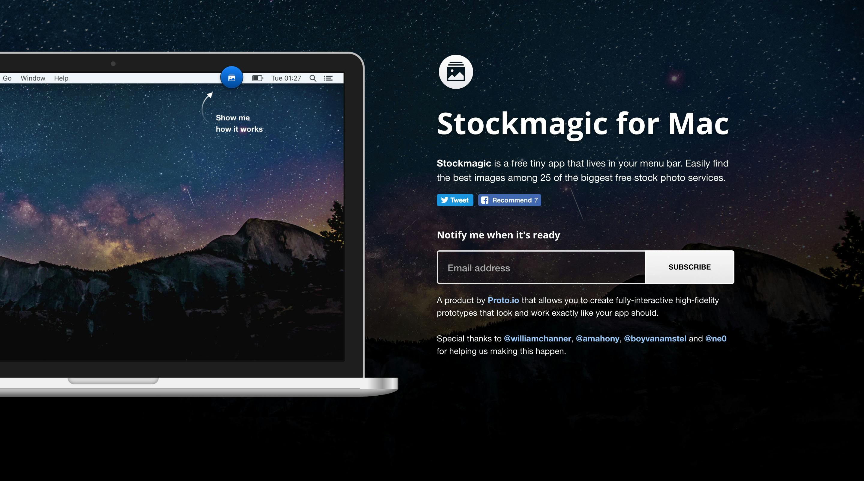 Stockmagic for Mac Website Screenshot