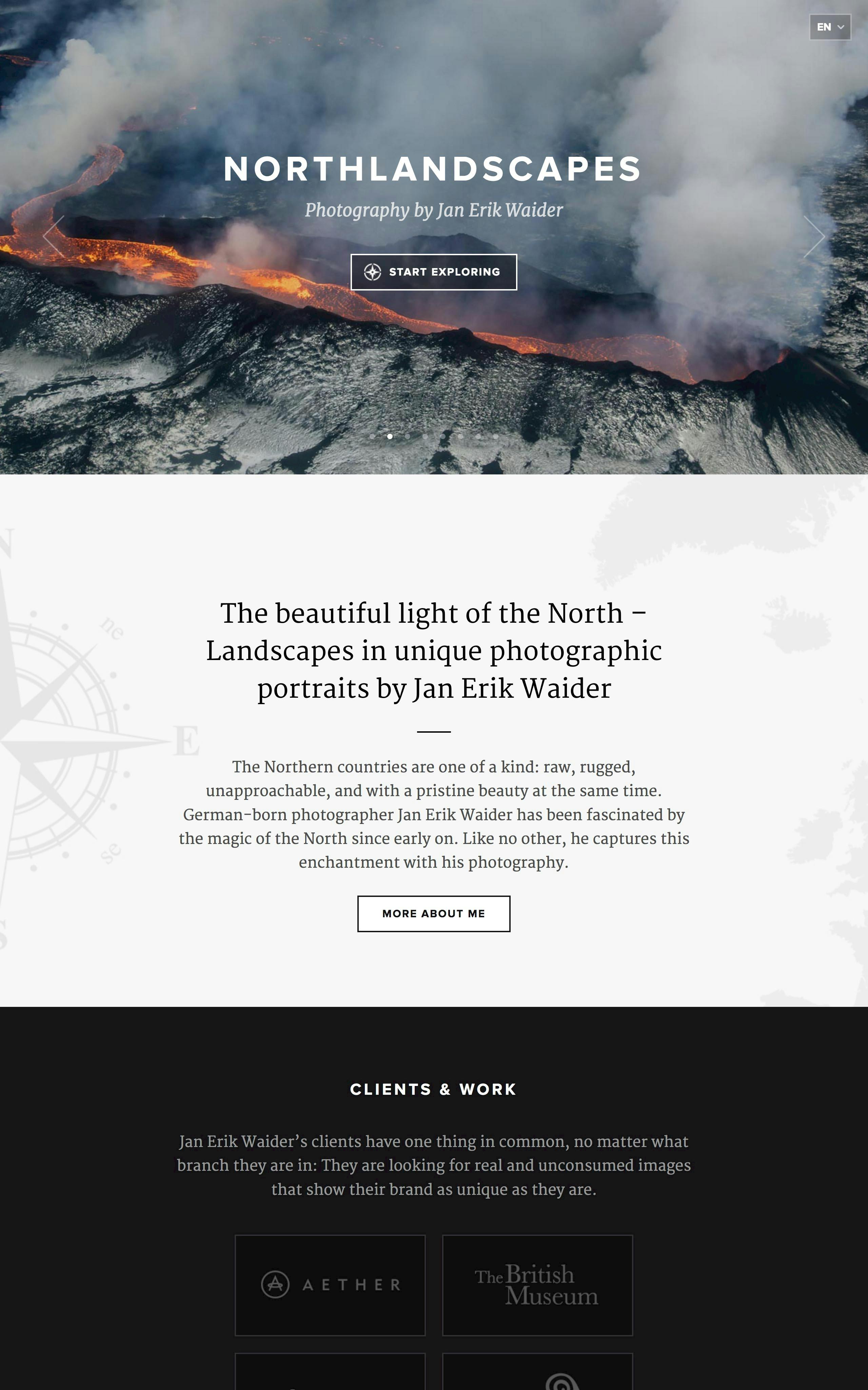 Northlandscapes Website Screenshot
