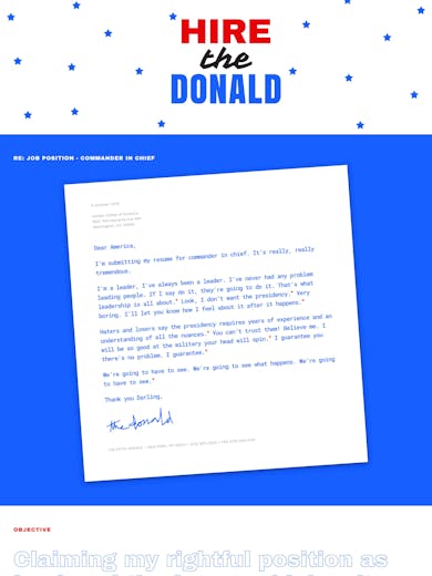 Hire the Donald Thumbnail Preview