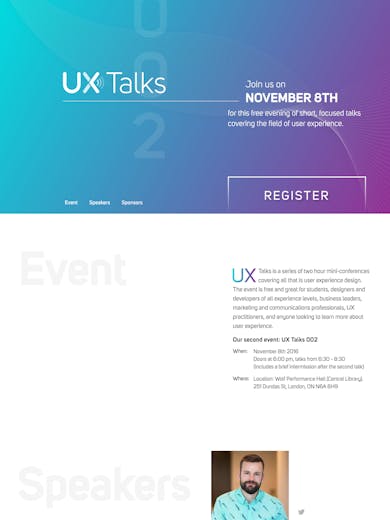 UX Talks 002 Thumbnail Preview