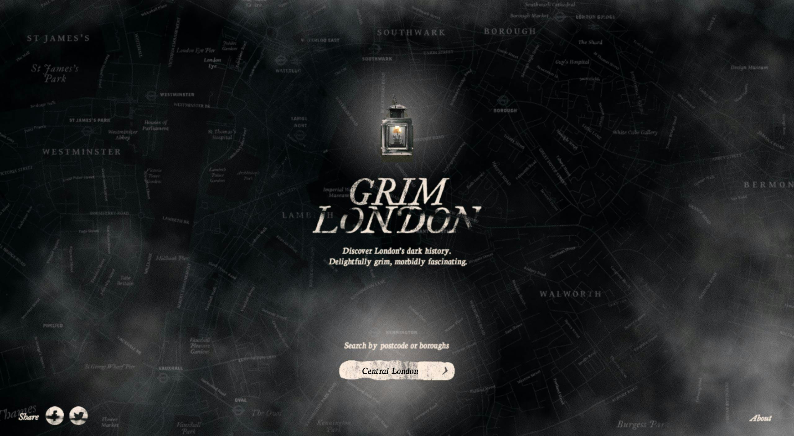 Grim London Website Screenshot