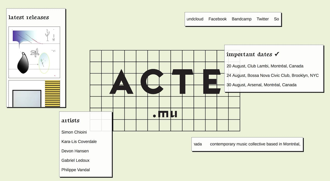 Acte Website Screenshot