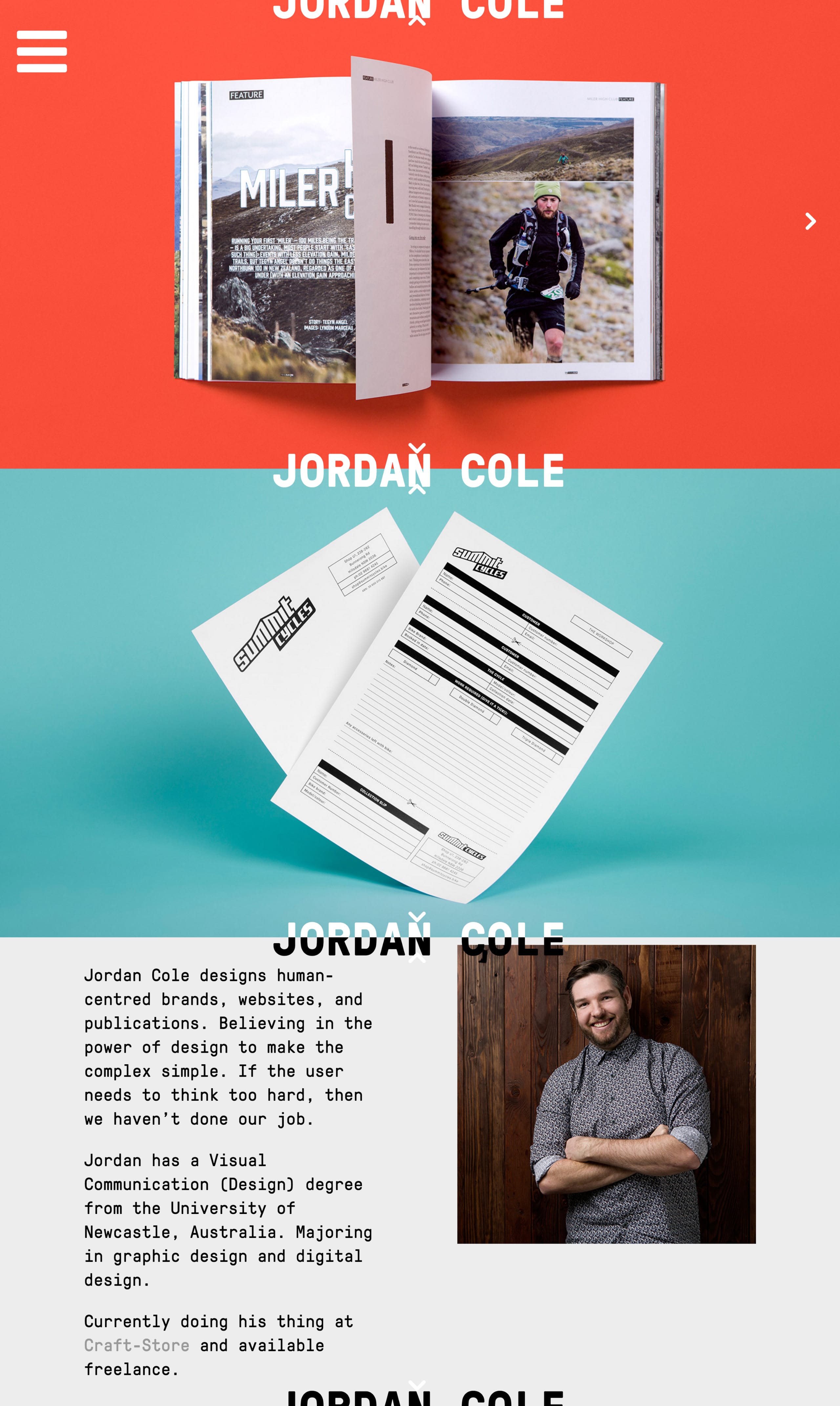 Jordan Cole Website Screenshot