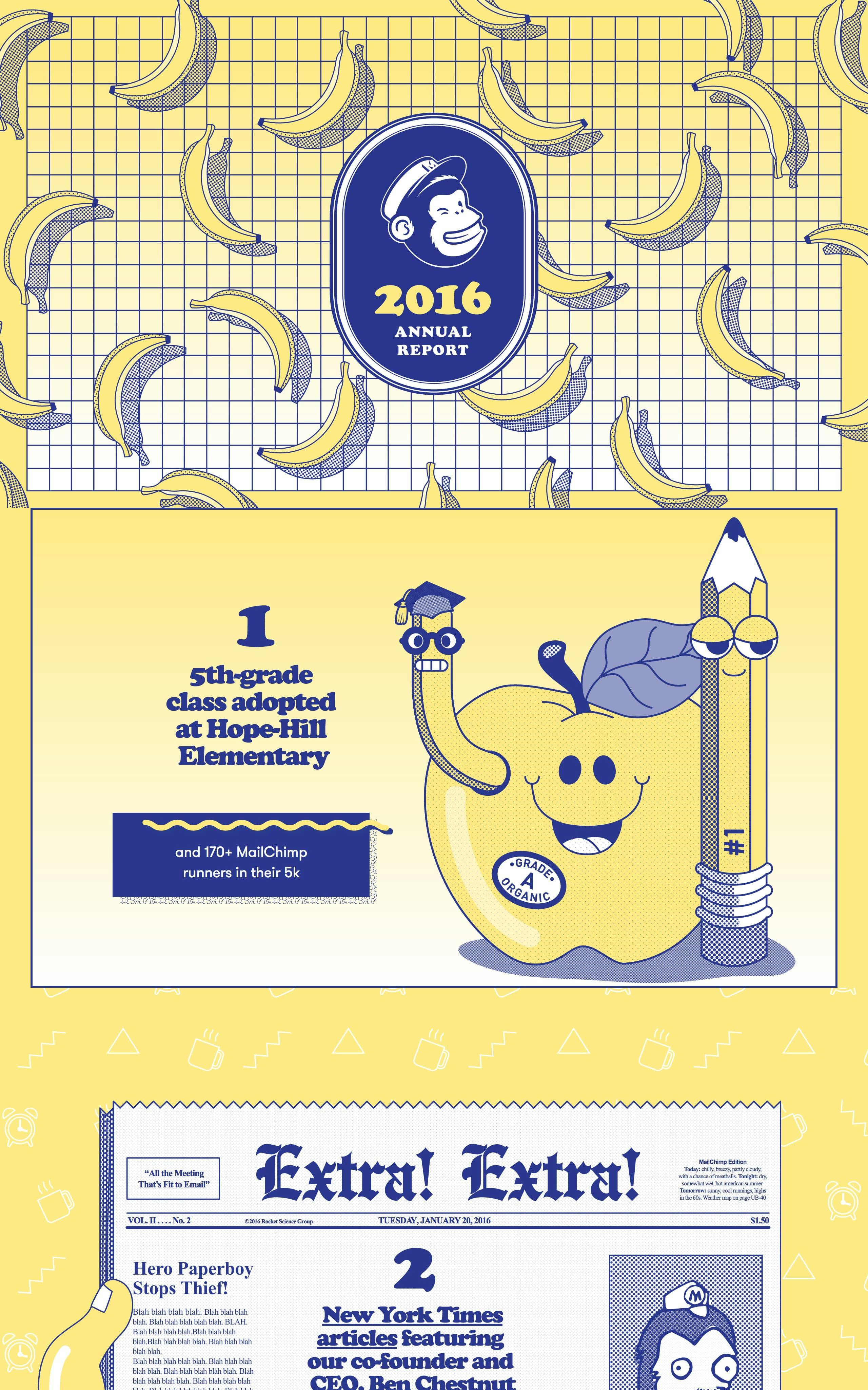 MailChimp 2016 Annual Report Website Screenshot