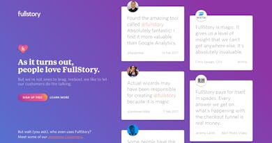 FullStory – Wall of Love Thumbnail Preview