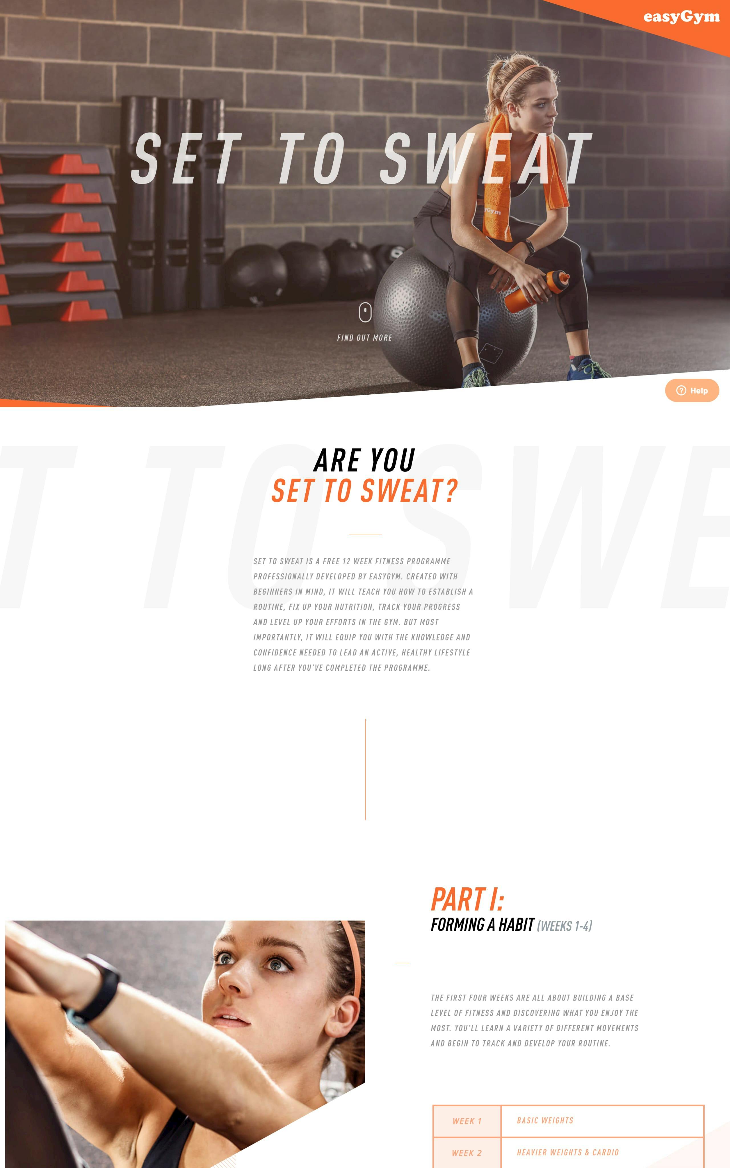 Set to Sweat Website Screenshot