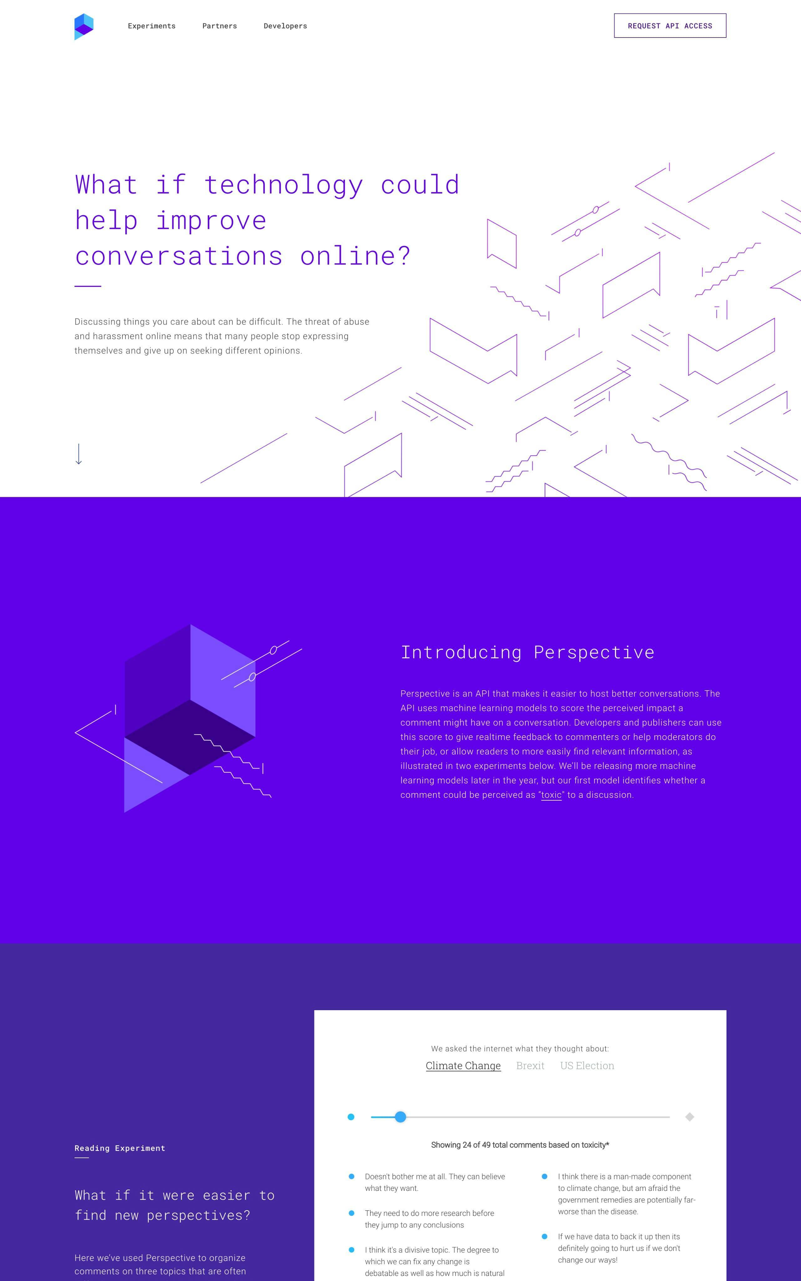 Perspective Website Screenshot