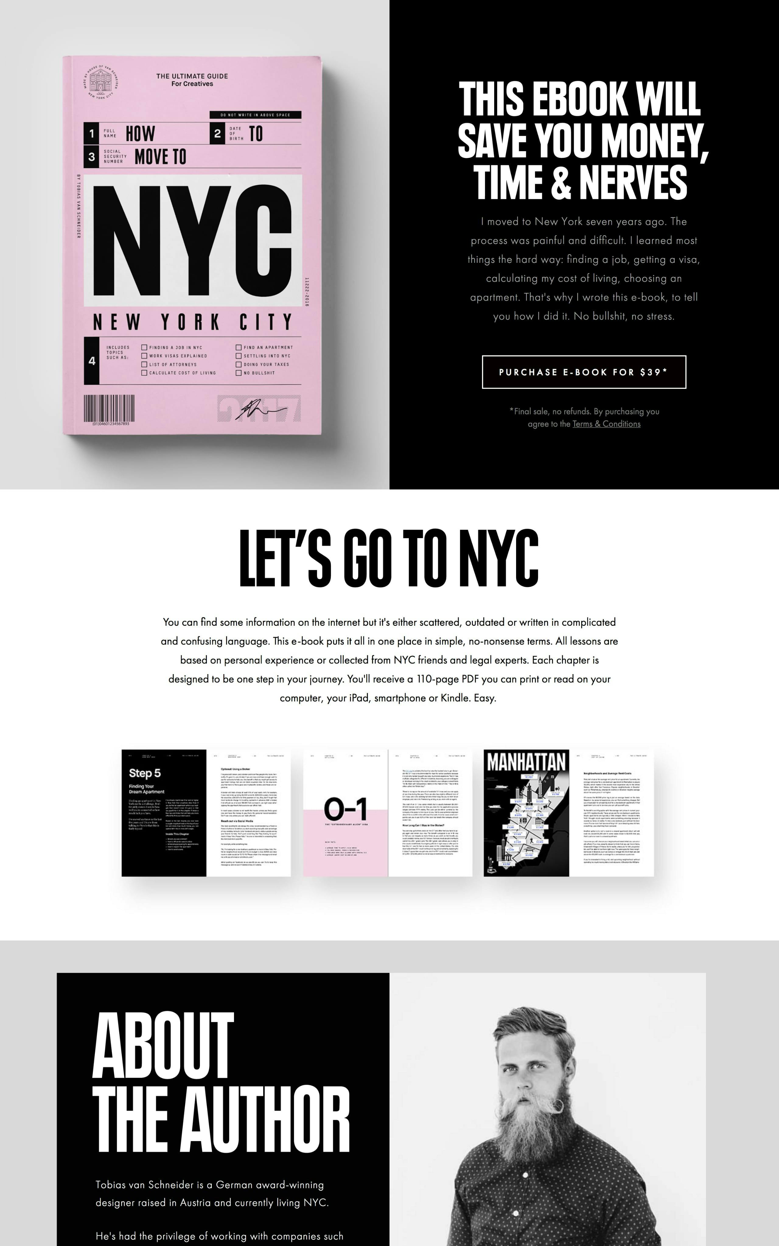 Let’s go to New York Website Screenshot