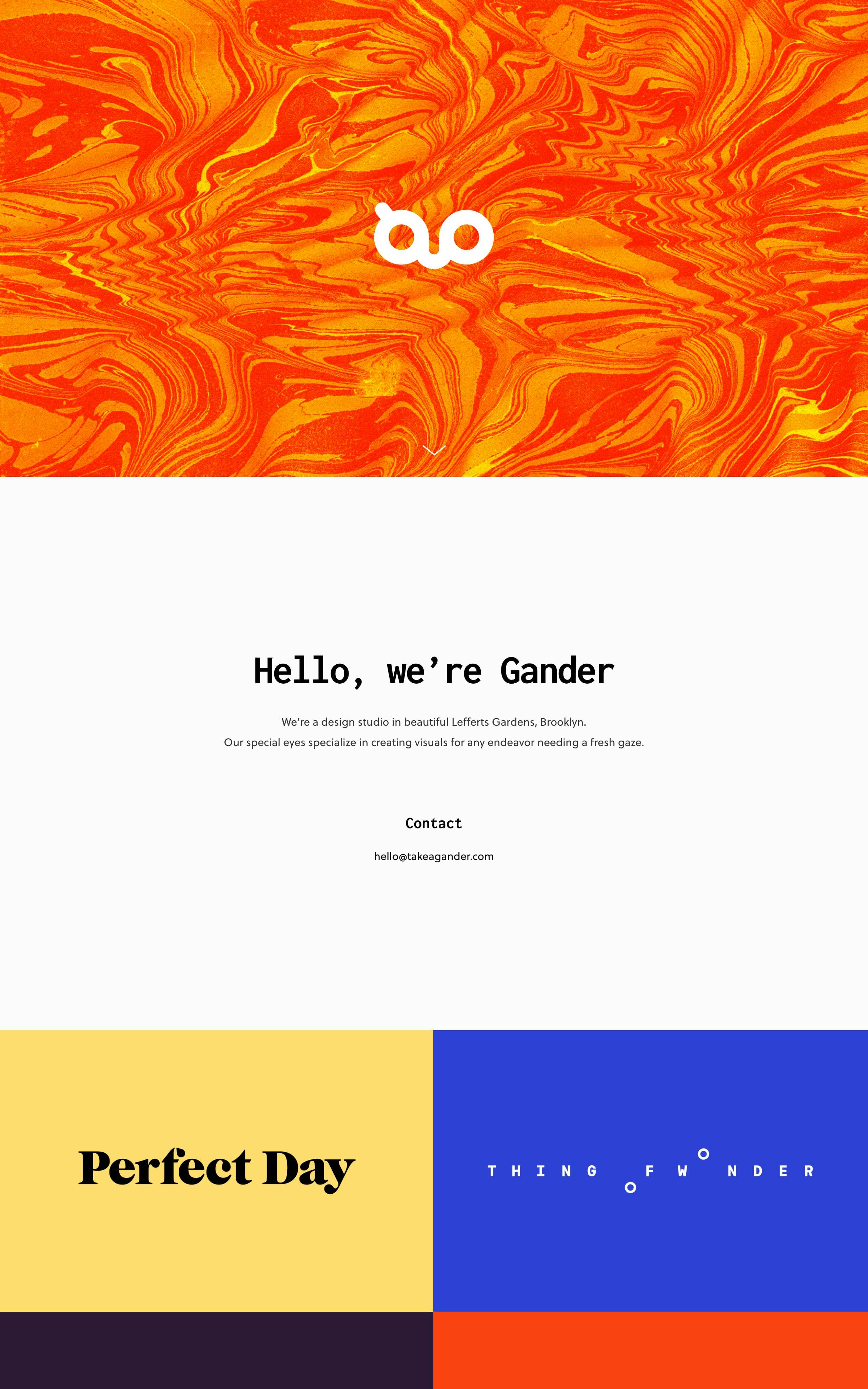 Gander, Inc. Website Screenshot