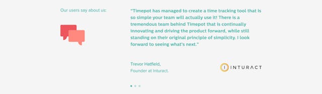 Timepot Testimonial Slider Preview