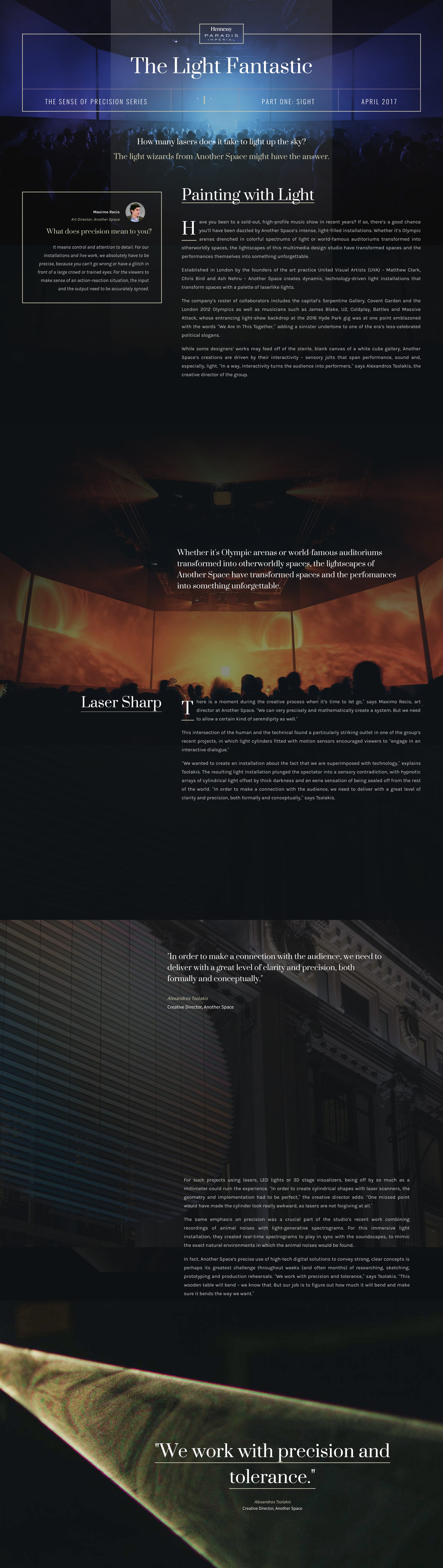 The Light Fantastic Website Screenshot