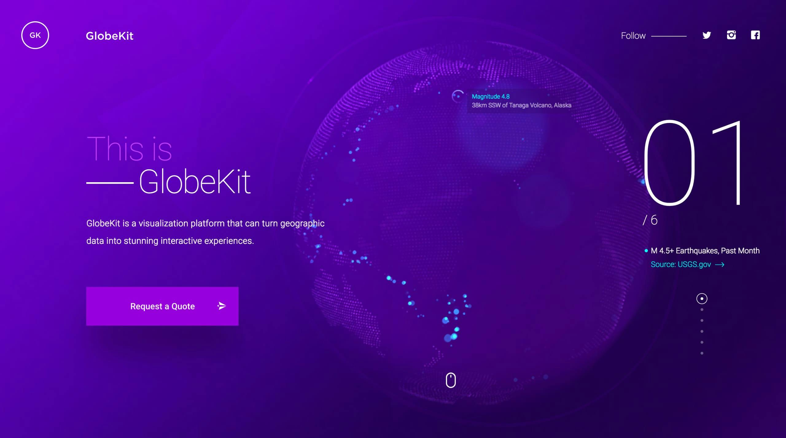 GlobeKit Website Screenshot