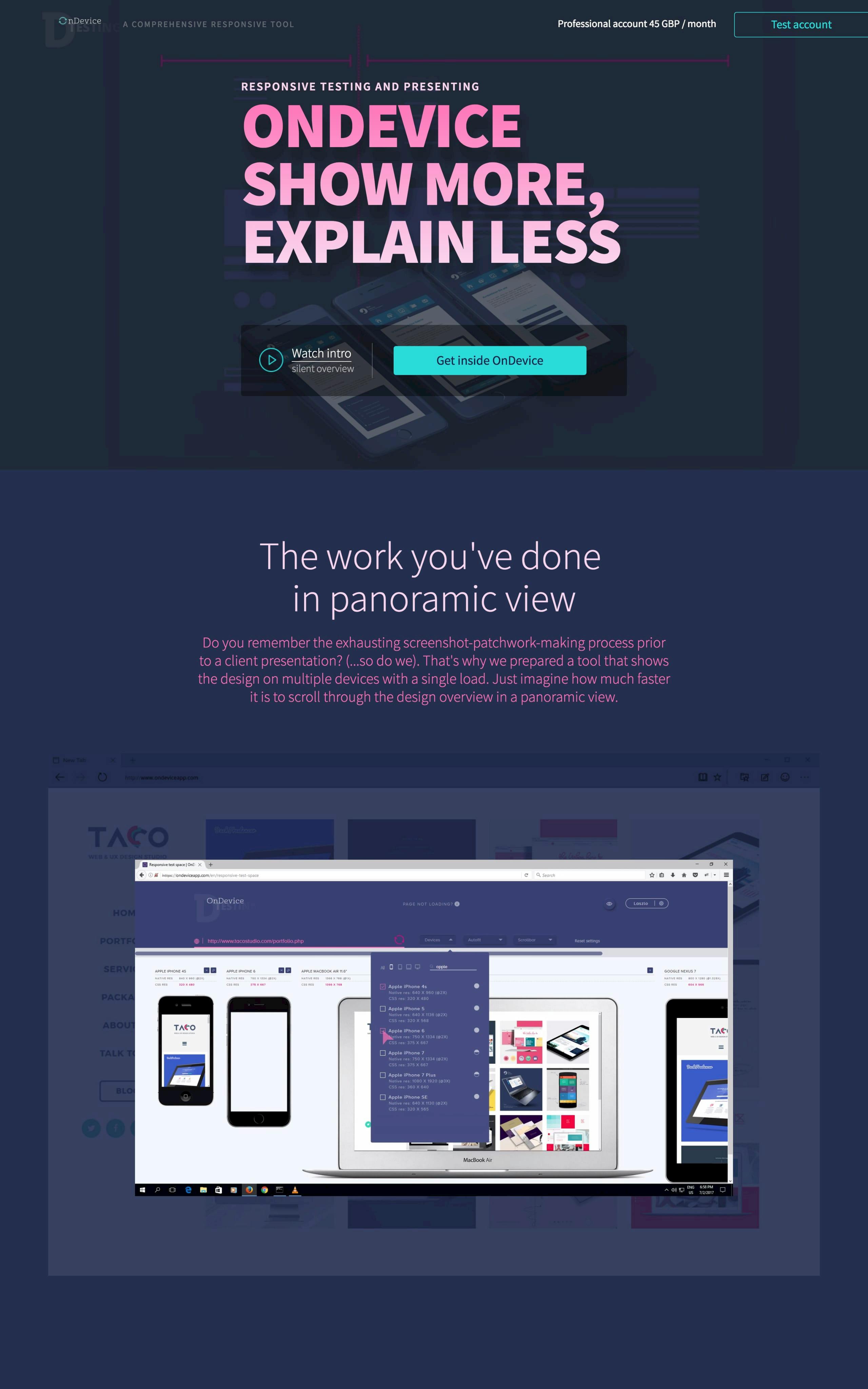 OnDevice Website Screenshot