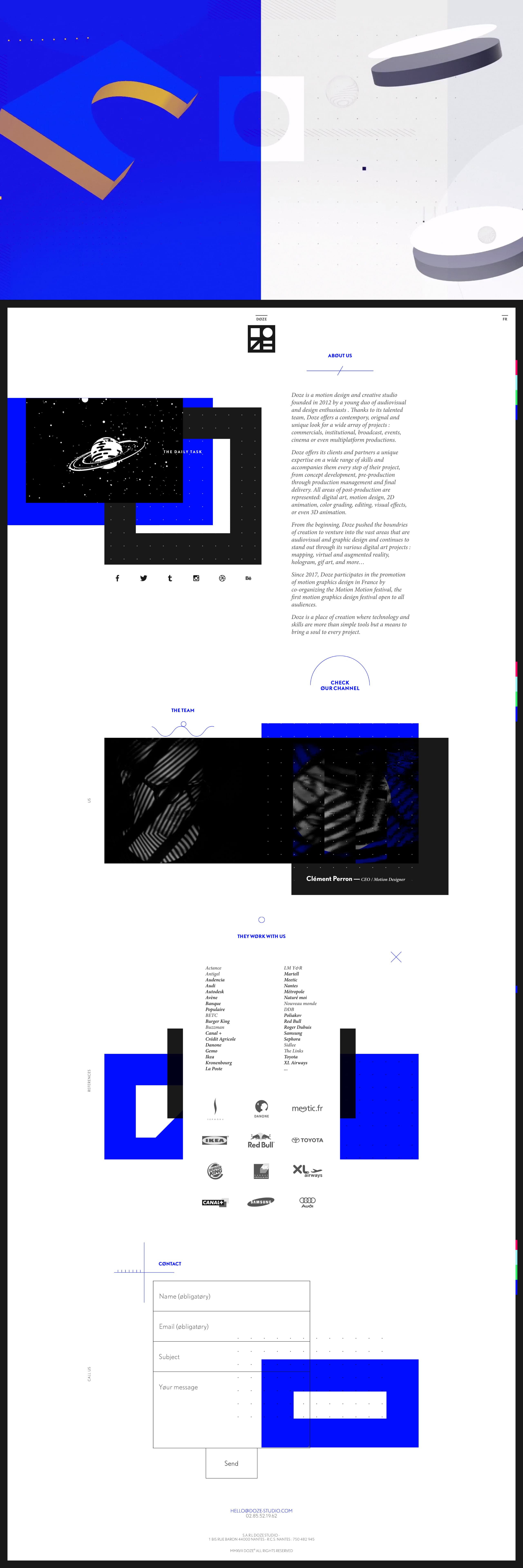 Doze Studio Website Screenshot