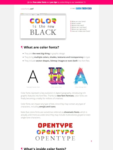 Color Fonts! WTF? Thumbnail Preview