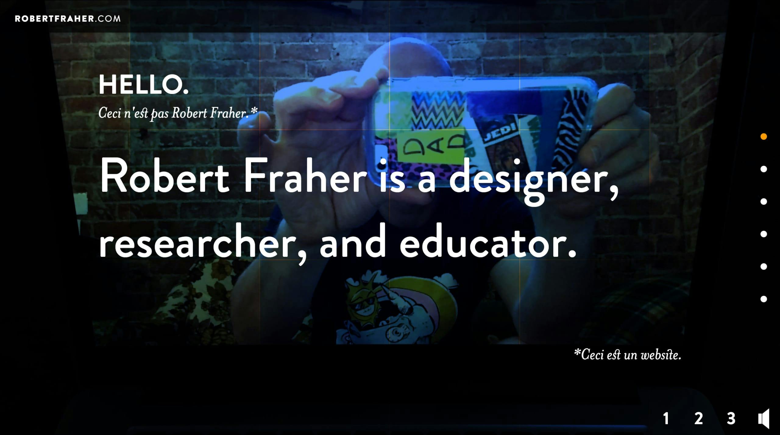Robert Fraher Website Screenshot