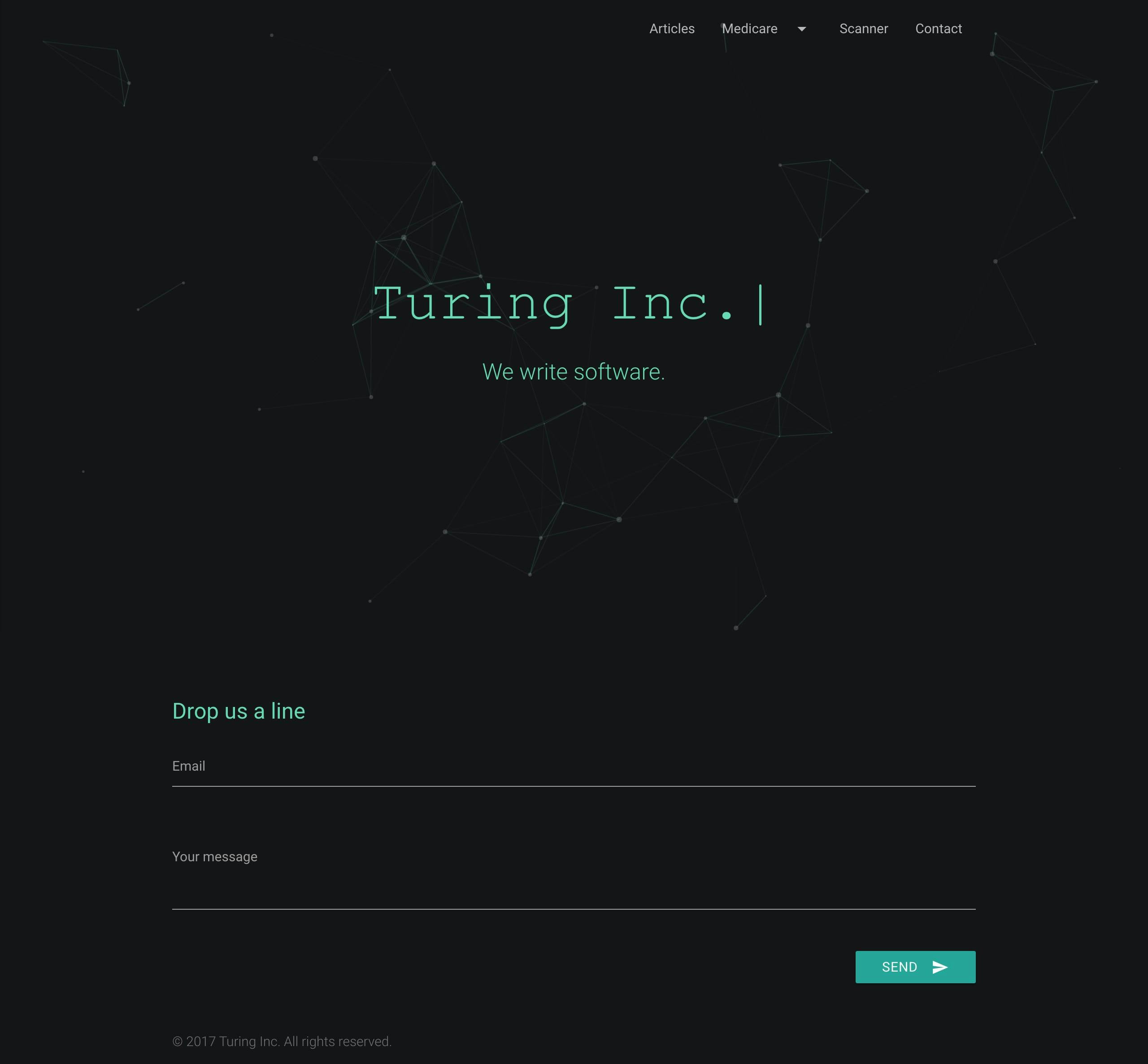 Turing Inc. Website Screenshot