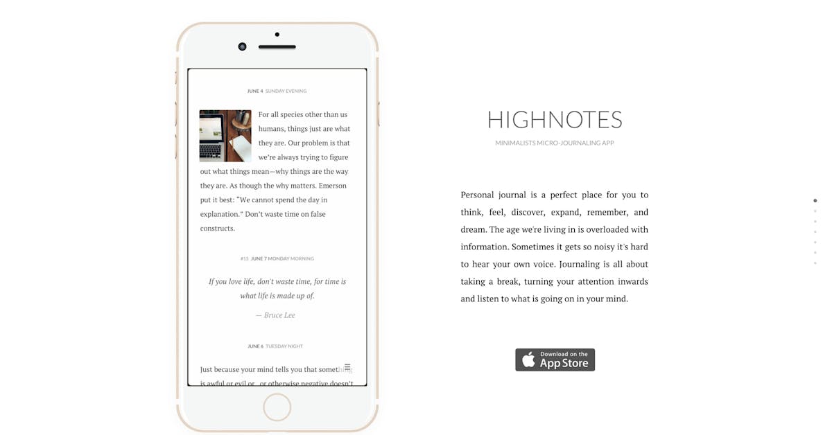 Pricing page example #405: HighNotes