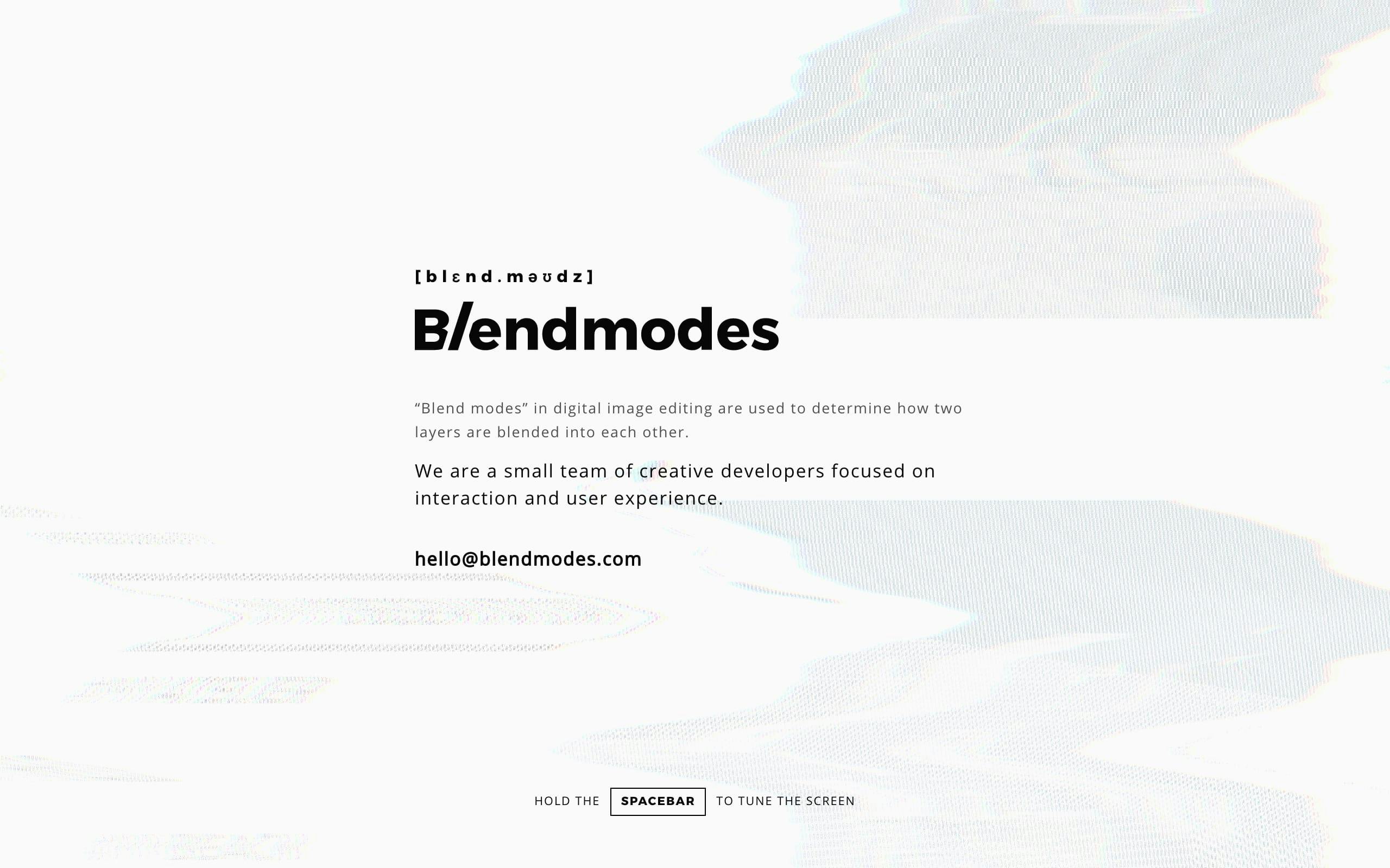 Blendmodes Studio Website Screenshot