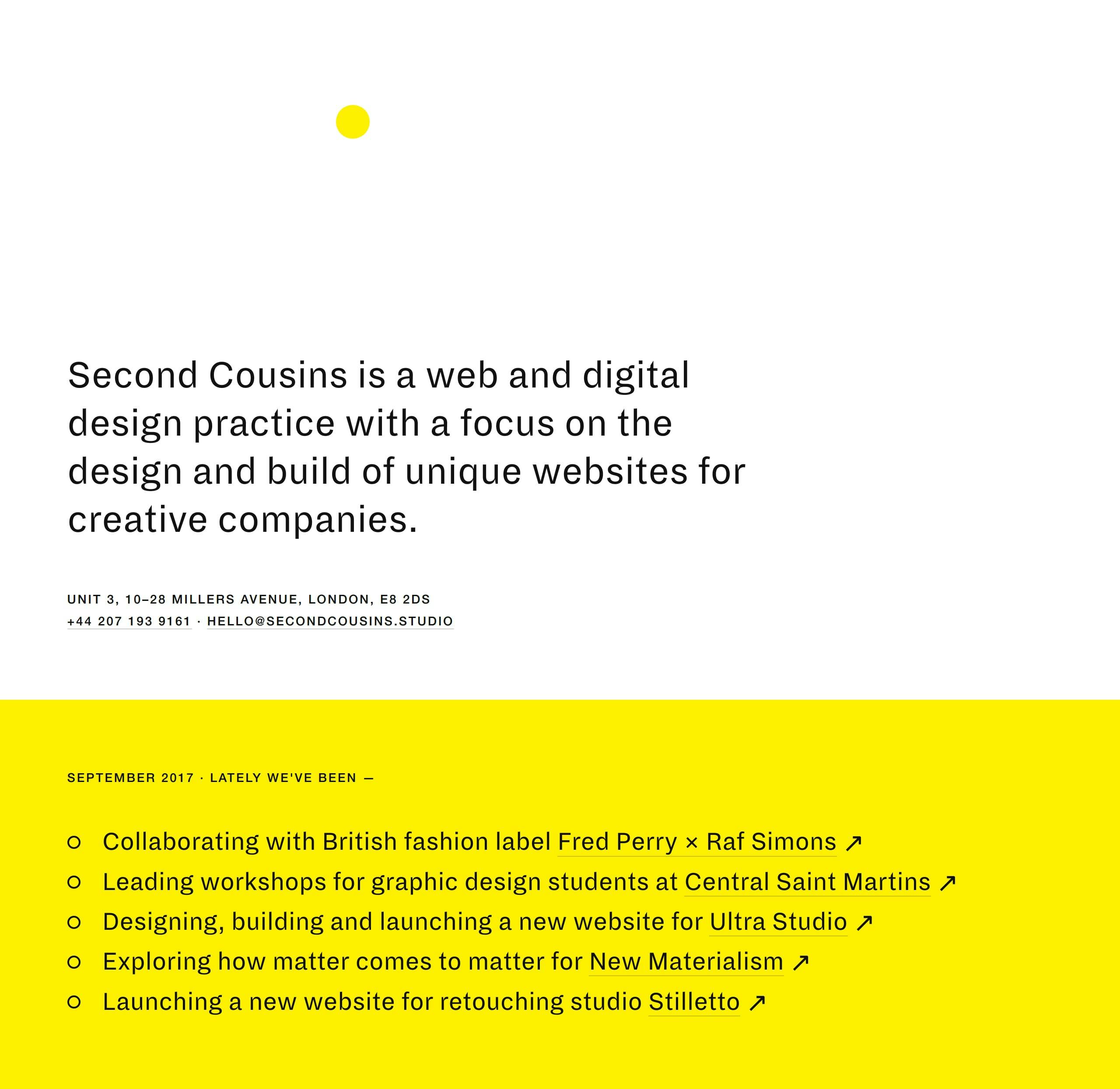 Second Cousins Website Screenshot