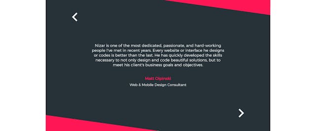 Nizar Mahmoud Testimonial Slider Preview