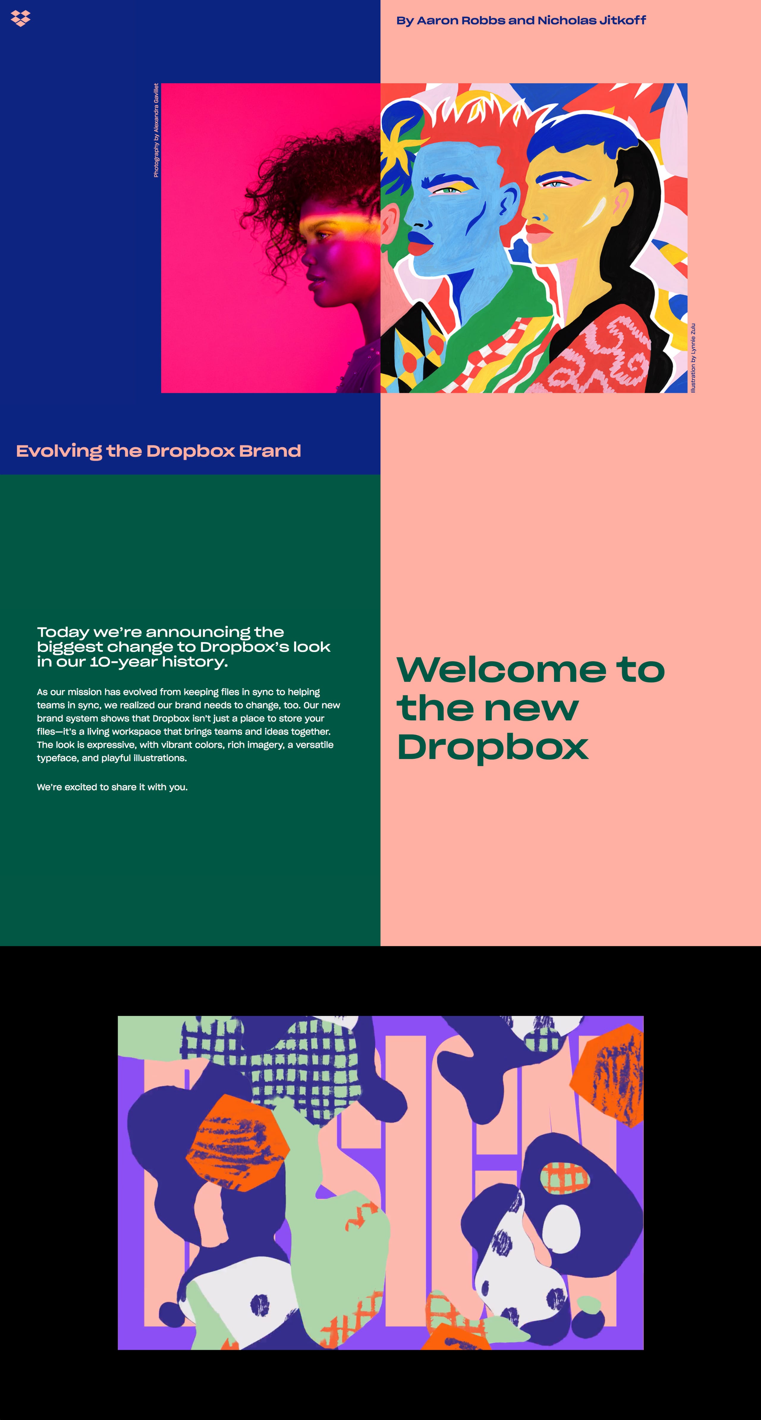 Dropbox Design Website Screenshot