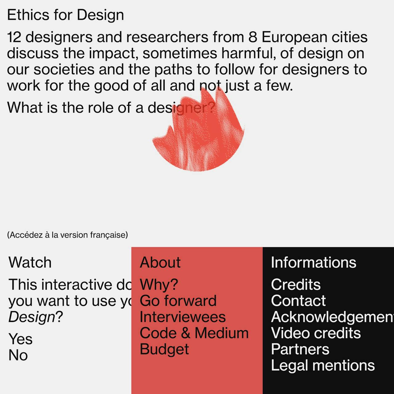 Ethics for Design Website Screenshot